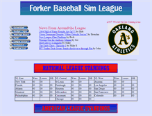 Tablet Screenshot of forkerbaseball.com